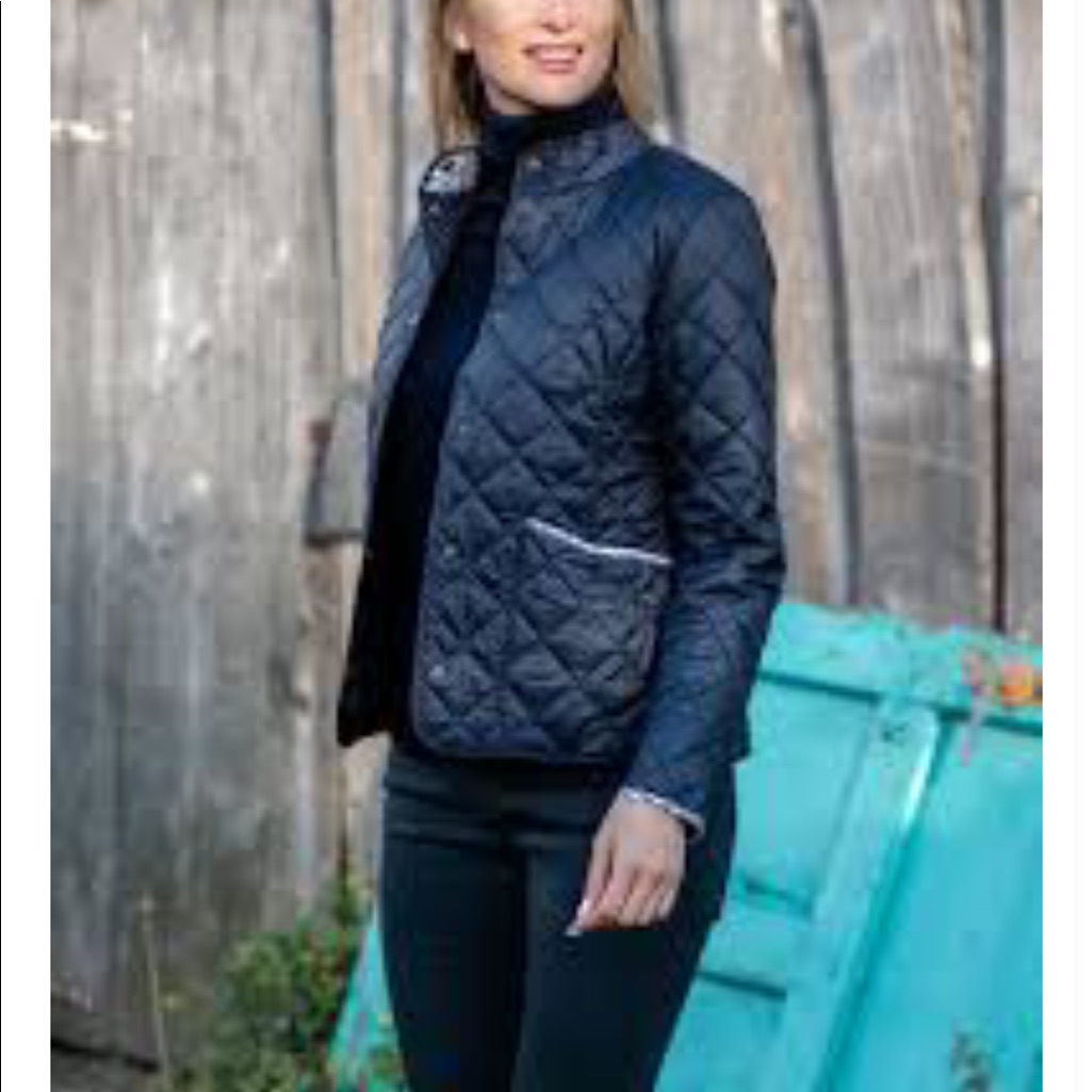 Faded Glory Lightweight Quilted Barn Jacket Black - Women | Color: Black
